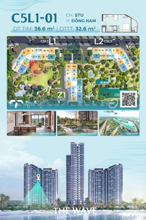 Trục Căn Hộ 01 Tòa L1 - The Wave - Masteri Grand Coast