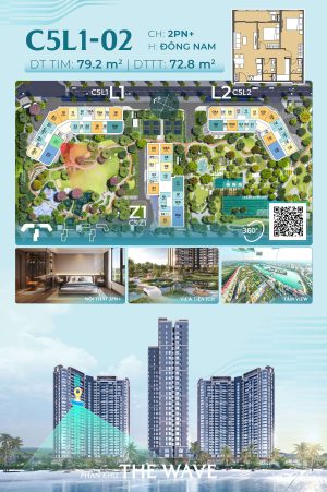 Trục Căn Hộ 02 Tòa L1 - The Wave - Masteri Grand Coast