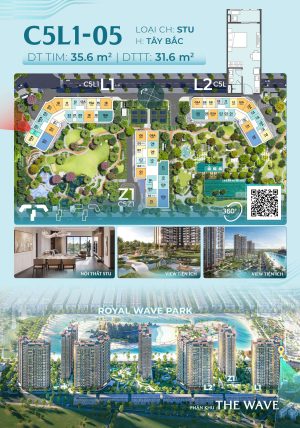Trục Căn Hộ 05 Tòa L1 - The Wave - Masteri Grand Coast