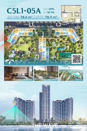 Trục Căn Hộ 05A Tòa L1 - The Wave - Masteri Grand Coast
