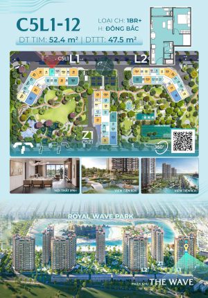 Trục Căn Hộ 12 Tòa L1 - The Wave - Masteri Grand Coast