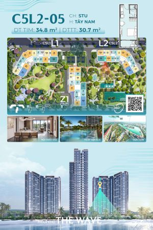 Trục Căn Hộ 05 Tòa L2 - The Wave - Masteri Grand Coast