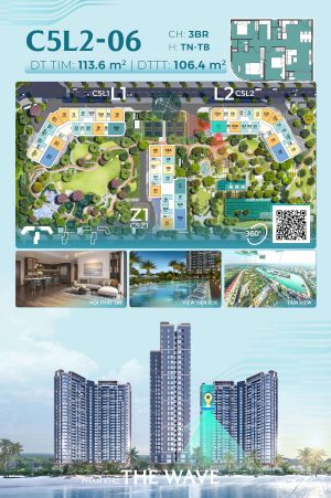Trục Căn Hộ 06 Tòa L2 - The Wave - Masteri Grand Coast