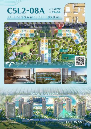 Trục Căn Hộ 08A Tòa L2 - The Wave - Masteri Grand Coast