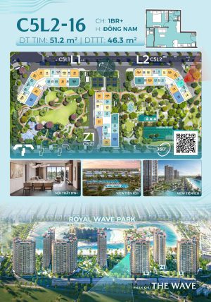 Trục Căn Hộ 16 Tòa L2 - The Wave - Masteri Grand Coast
