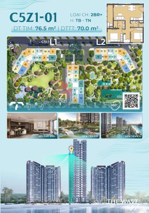 Trục Căn Hộ 01 Tòa Z1 - The Wave - Masteri Grand Coast