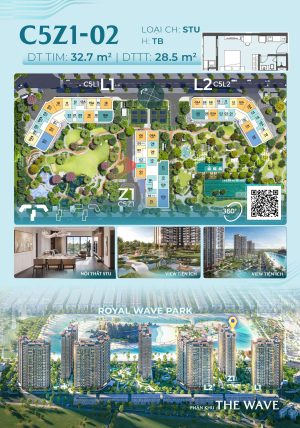 Trục Căn Hộ 02 Tòa Z1 - The Wave - Masteri Grand Coast