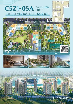 Trục Căn Hộ 05A Tòa Z1 - The Wave - Masteri Grand Coast