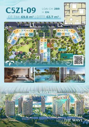 Trục Căn Hộ 09 Tòa Z1 - The Wave - Masteri Grand Coast