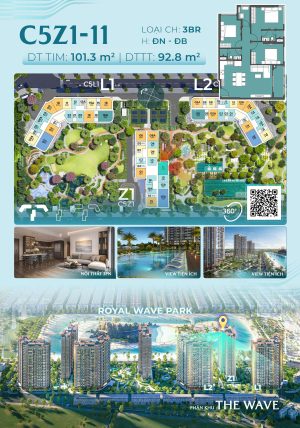 Trục Căn Hộ 11 Tòa Z1 - The Wave - Masteri Grand Coast