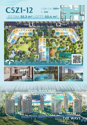 Trục Căn Hộ 12 Tòa Z1 - The Wave - Masteri Grand Coast