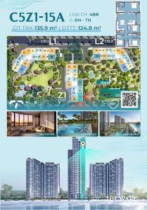 Trục Căn Hộ 15A Tòa Z1 - The Wave - Masteri Grand Coast