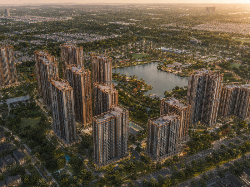 Khu căn hộ MIK Ocean Park 2 bên hồ cảnh quan
