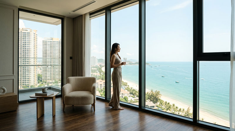 Mặt bằng tòa L1 Masteri Grand Coast và Tiêu chuẩn bàn giao hạng sang