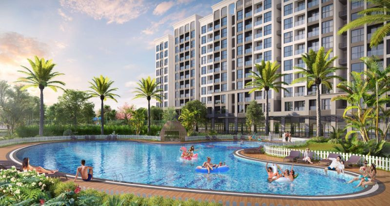 Tiện ích hồ bơi nội khu Ocean Park 3