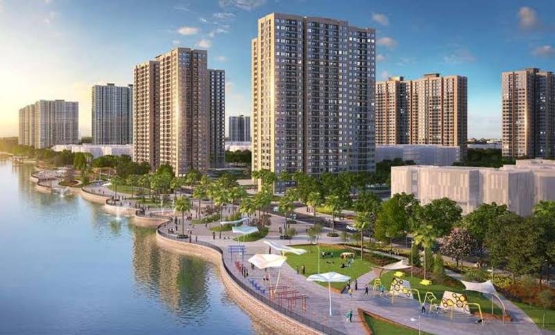 Khu căn hộ ven hồ hiện đại, kết hợp không gian sống xanh
